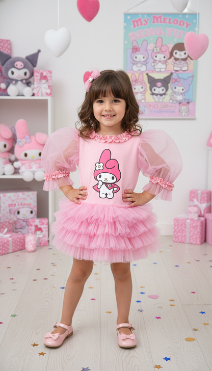 My Melody Baskılı Kız Çocuk Elbisesi - ipeqakids