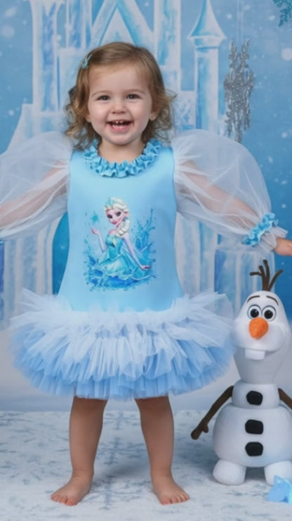 Elsa Kız Çocuk Elbisesi - ipeqakids